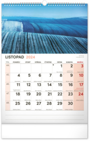 Nástenný kalendár s extra veľkým kalendáriom 2024, 33 × 46 cm