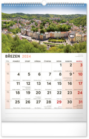 Nástenný kalendár s extra veľkým kalendáriom 2024, 33 × 46 cm