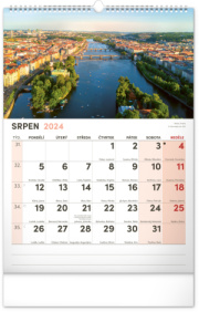 Nástenný kalendár s extra veľkým kalendáriom 2024, 33 × 46 cm