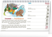 Stolový kalendár Kulinárské putovanie 2024 – Kamila Skopová, 23,1 × 14,5 cm 