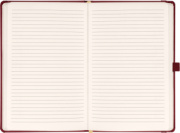 NOTIQUE Notes Balacron, bordový, linajkovaný, 15 x 21 cm