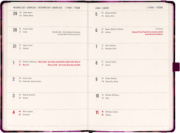 NOTIQUE Planbook diár/notes Fialové kvety 2026, 13 x 21 cm