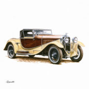 NOTIQUE Poznámkový kalendár Classic Cars – Václav Zapadlík 2026, 30 x 30 cm