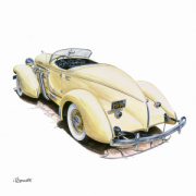 NOTIQUE Poznámkový kalendár Classic Cars – Václav Zapadlík 2026, 30 x 30 cm