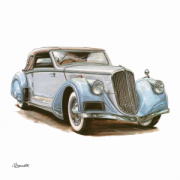 NOTIQUE Poznámkový kalendár Classic Cars – Václav Zapadlík 2026, 30 x 30 cm