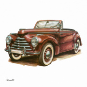 NOTIQUE Poznámkový kalendár Classic Cars – Václav Zapadlík 2026, 30 x 30 cm