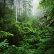 NOTIQUE Poznámkový kalendár Dažďové pralesy 2026, 30 x 30 cm