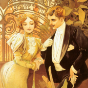 NOTIQUE Poznámkový kalendár Alfons Mucha 2026, 30 x 30 cm