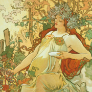 NOTIQUE Poznámkový kalendár Alfons Mucha 2026, 30 x 30 cm