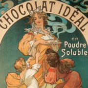 NOTIQUE Poznámkový kalendár Alfons Mucha 2026, 30 x 30 cm