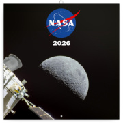 NOTIQUE Poznámkový kalendár NASA 2026, 30 x 30 cm