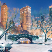 NOTIQUE Poznámkový kalendár New York 2026, 30 x 30 cm