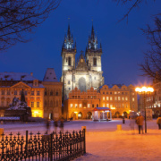 NOTIQUE Poznámkový kalendár Praha 2026, 30 x 30 cm