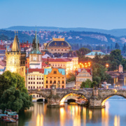 NOTIQUE Poznámkový kalendár Praha 2026, 30 x 30 cm