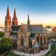 NOTIQUE Poznámkový kalendár Praha 2026, 30 x 30 cm