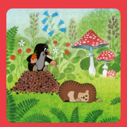 NOTIQUE Poznámkový kalendár Krtko 2026, 30 x 30 cm