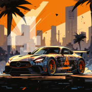 NOTIQUE Poznámkový kalendár Fantastické autá 2026, 30 x 30 cm