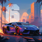 NOTIQUE Poznámkový kalendár Fantastické autá 2026, 30 x 30 cm