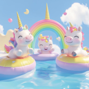 NOTIQUE Poznámkový kalendár Veselé jednorožce 2026, 30 x 30 cm