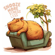 NOTIQUE Poznámkový kalendár Roztopašné kapybary 2026, 30 x 30 cm