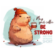 NOTIQUE Poznámkový kalendár Roztopašné kapybary 2026, 30 x 30 cm