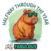 NOTIQUE Poznámkový kalendár Roztopašné kapybary 2026, 30 x 30 cm