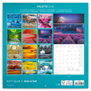 NOTIQUE Poznámkový kalendár Paleta 2026, 30 x 30 cm