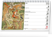 NOTIQUE Stolový kalendár Josef Lada CZ 2026, 23,1 x 14,5 cm