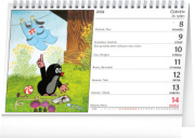 NOTIQUE Stolový kalendár Krtko CZ 2026, 23,1 x 14,5 cm