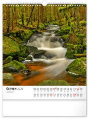 NOTIQUE Nástenný kalendár Šumava CZ 2026, 30 x 34 cm