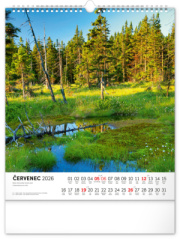 NOTIQUE Nástenný kalendár Krkonoše CZ 2026, 30 x 34 cm