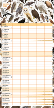 NOTIQUE Rodinný plánovací kalendár Animalium 2026, 30 x 30 cm