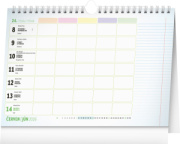 NOTIQUE Týždenný rodinný plánovací kalendár s háčikom CZ/SK 2026, 30 x 21 cm