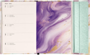 NOTIQUE Týždenný magnetický diár Ružový mramor 2026, 11 x 16 cm
