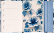 NOTIQUE Týždenný magnetický diár Porcelánový kvet 2026, 11 x 16 cm