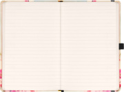 NOTIQUE Notes Vtáčiky – sakura Kateřiny Winterové, linajkovaný, 13 x 21 cm