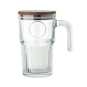 Sklenený pohár ako hrnček 450 ml VITRIO JAR
