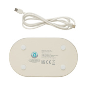 LumaRise RCS budík s bielym šumom z recyklovaného plastu - XD Collection