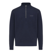 IQONIQ Elgon sveter s krátkym zipsom z recyklovanej bavlny - Iqoniq