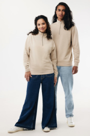 IQONIQ Elgon sveter s krátkym zipsom z recyklovanej bavlny - Iqoniq