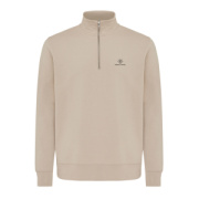 IQONIQ Elgon sveter s krátkym zipsom z recyklovanej bavlny - Iqoniq