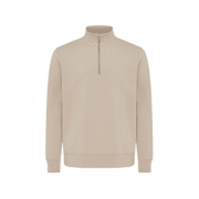IQONIQ Elgon sveter s krátkym zipsom z recyklovanej bavlny