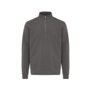 IQONIQ Elgon sveter s krátkym zipsom z recyklovanej bavlny