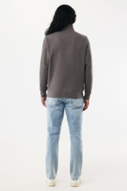 IQONIQ Elgon sveter s krátkym zipsom z recyklovanej bavlny - Iqoniq