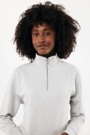 IQONIQ Elgon sveter s krátkym zipsom z recyklovanej bavlny - Iqoniq