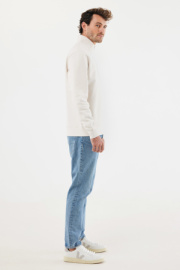 IQONIQ Elgon sveter s krátkym zipsom z recyklovanej bavlny - Iqoniq