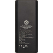 Acamar powerbanka na notebook z recyklovaného hliníka s kapacitou 20 000 mAh a výkonom 70 W