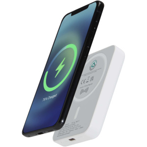 Acrab bezdrôtová magnetická powerbanka 5000 mAh 15W s 20W PD – vyrobená z recyklovaného plastu