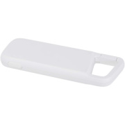 Alkes vodotesná powerbanka z recyklovaného plastu s karabínou, kapacita 5000 mAh, 12 W