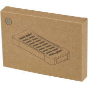 Altair solárna powerbanka z recyklovaného plastu s kapacitou 5000 mAh a výkonom 10 W, odolná, s vstavanou svietidlom